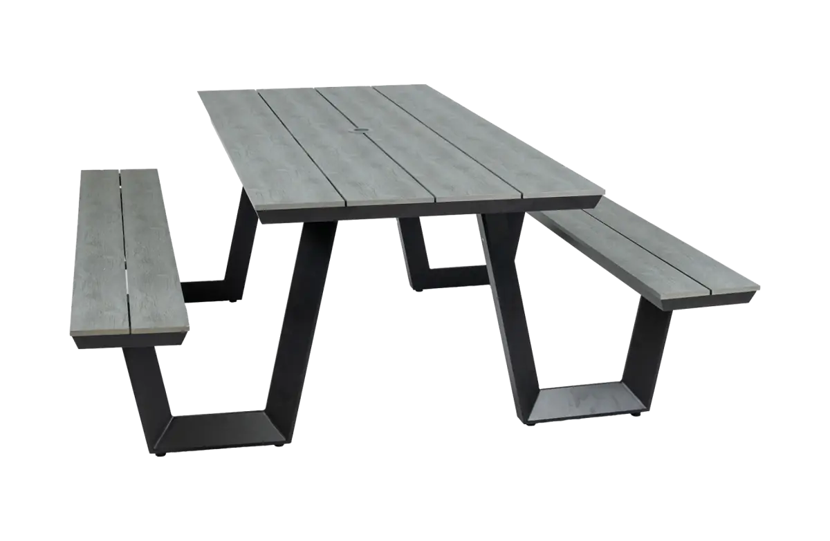 Picknicktafel Coffee Bay | Grey | Aluminium & Polywood