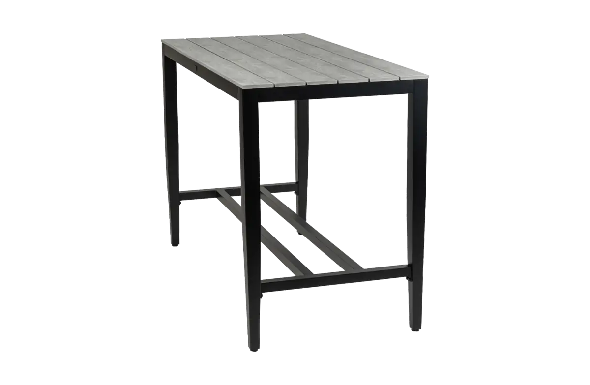 Bartafel Cyprus 150x75cm | Grey | Polywood & Aluminium