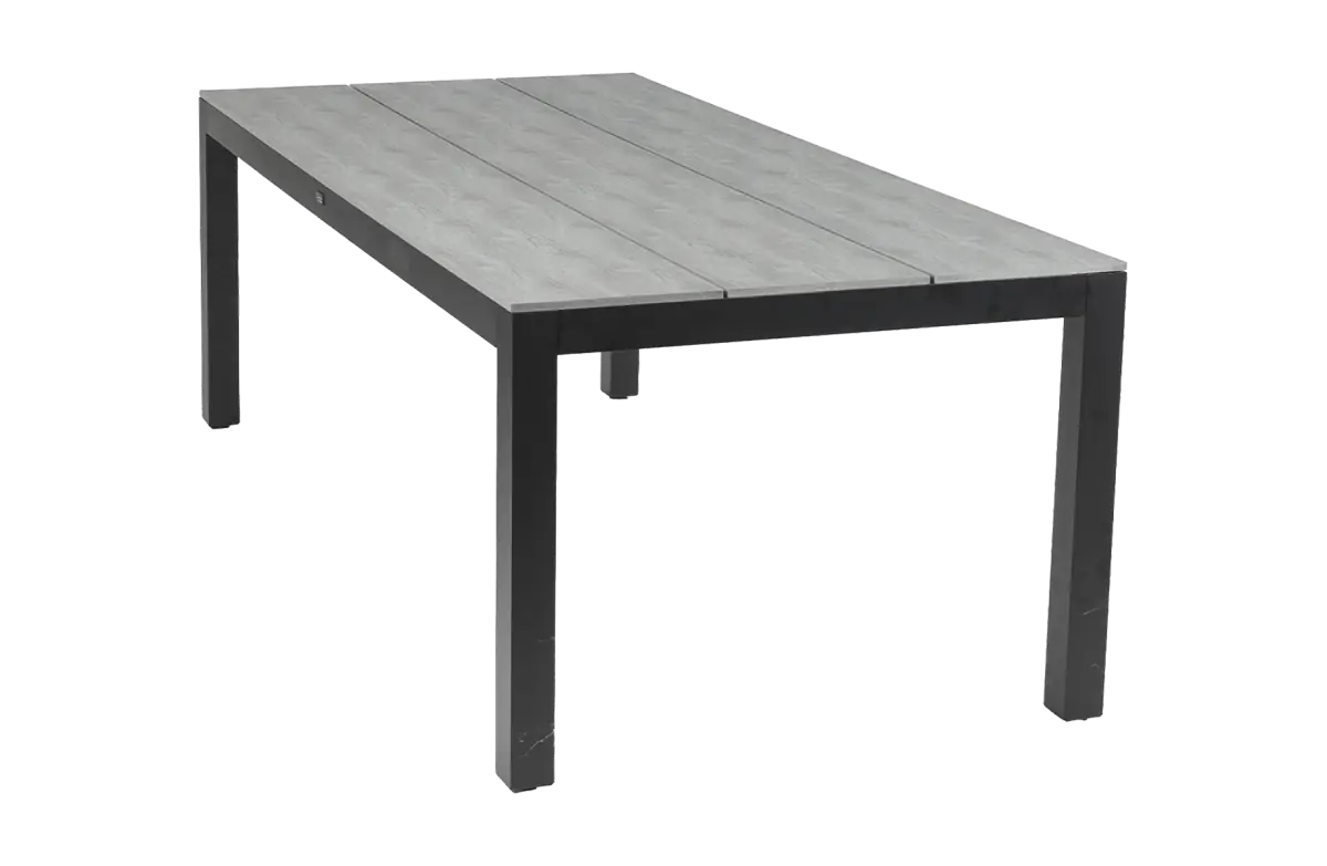 Tuintafel Cyprus 225x100cm | Grey | Polywood & Aluminium