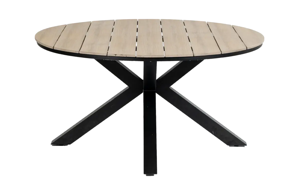 Ronde tuintafel Cyprus ø150cm | Wood | Polywood & Aluminium
