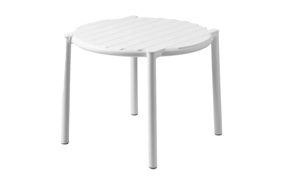 Bijzettafel Doga ø49,5cm | Kunststof | Bianco