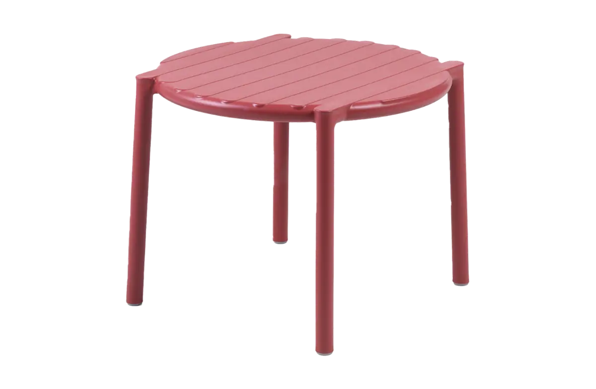 Bijzettafel Doga ø49,5cm | Kunststof | Marsala