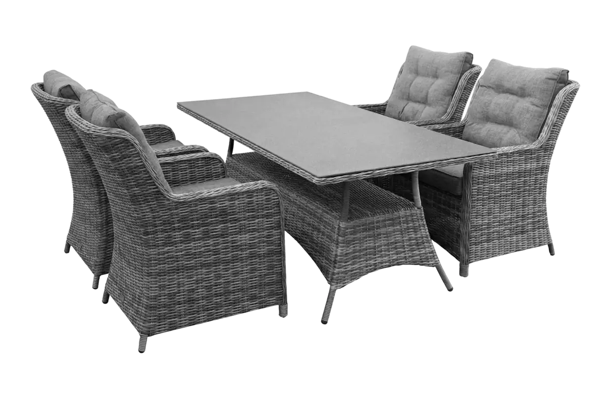 Dublin ash grey met 160cm tafel