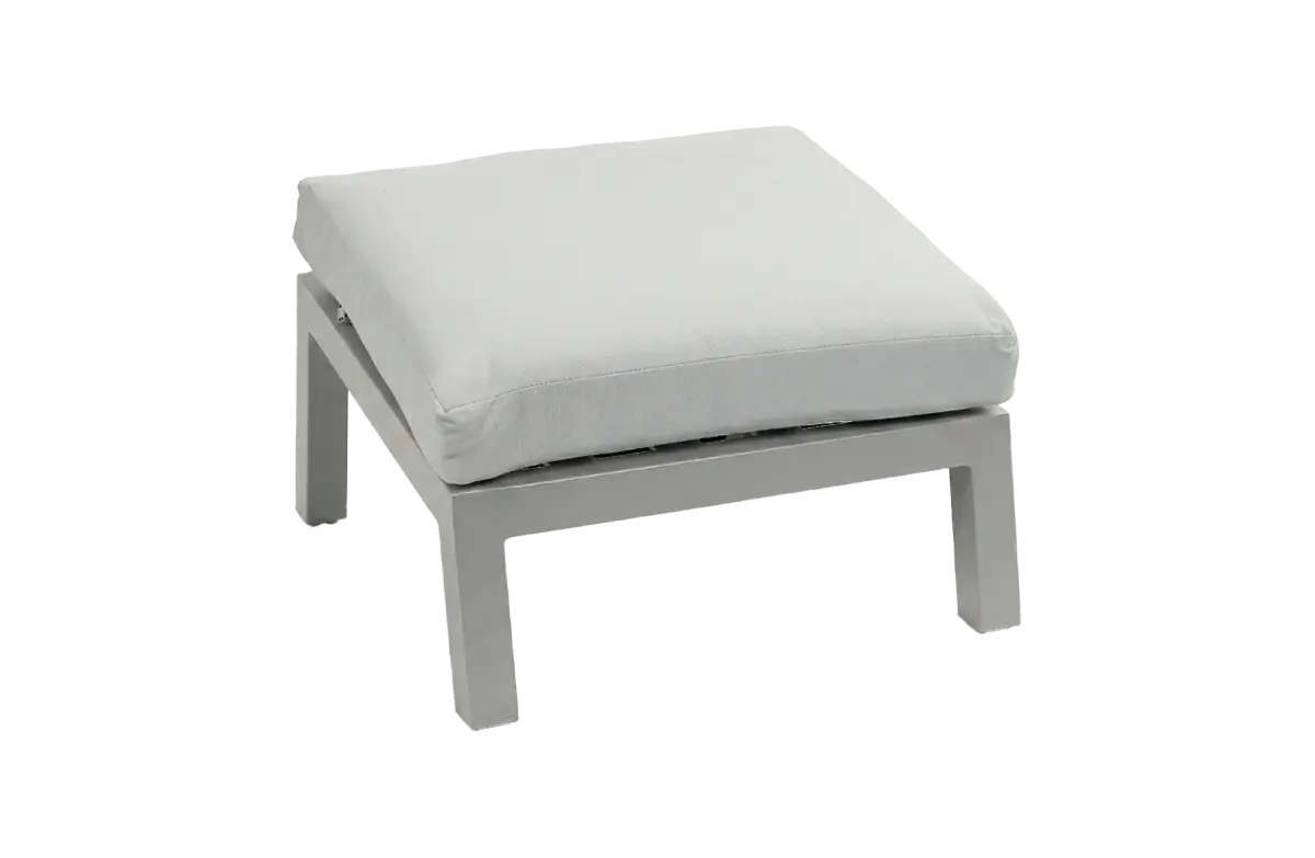 Voetenbank Bezano | Taupe & Champagne | Aluminium 