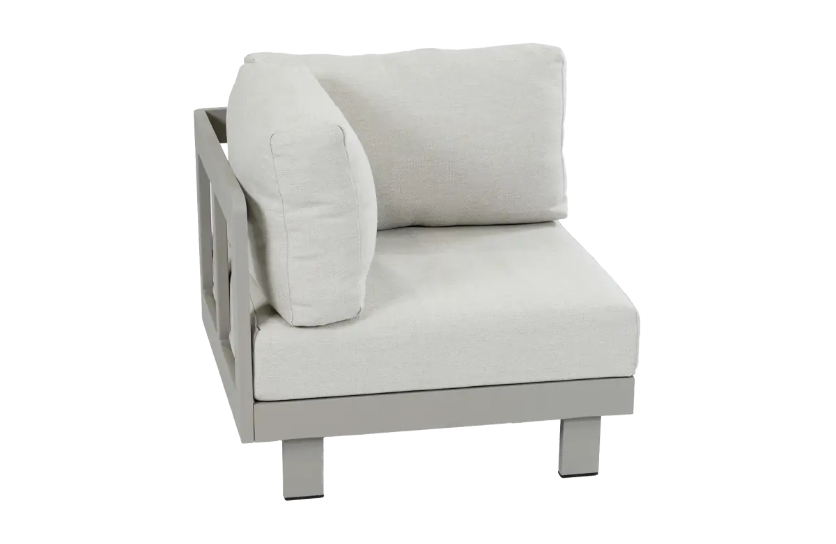 Hoekelement Tulum beige camel aluminium PNG