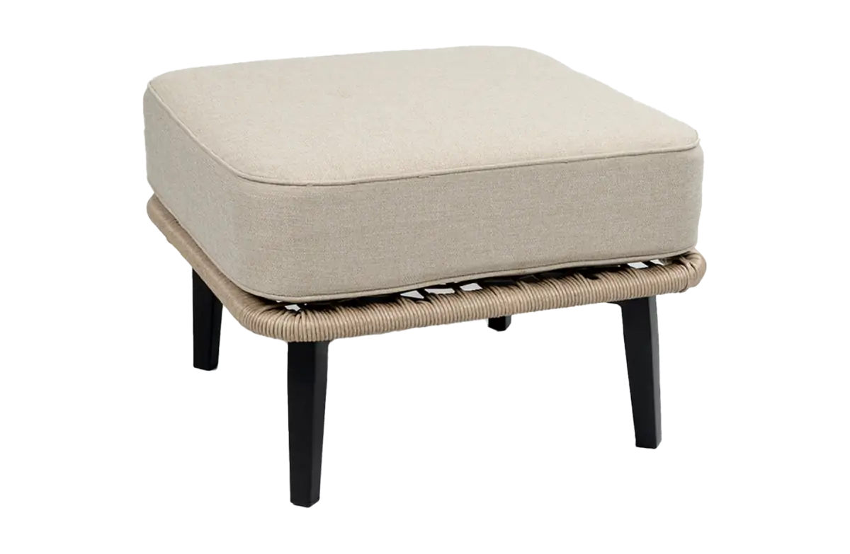 Hocker Isabel | Sand/Black | Rope