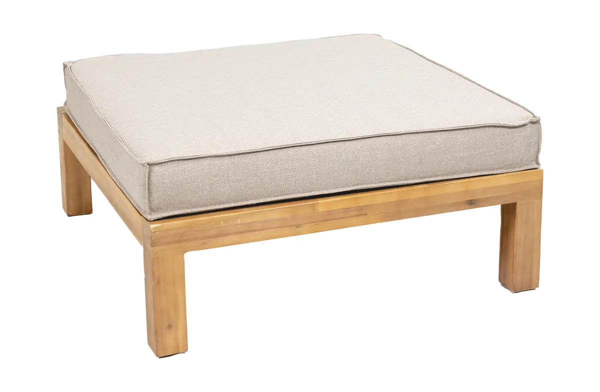 Hocker Kent | 80x80cm | Sand | Acacia