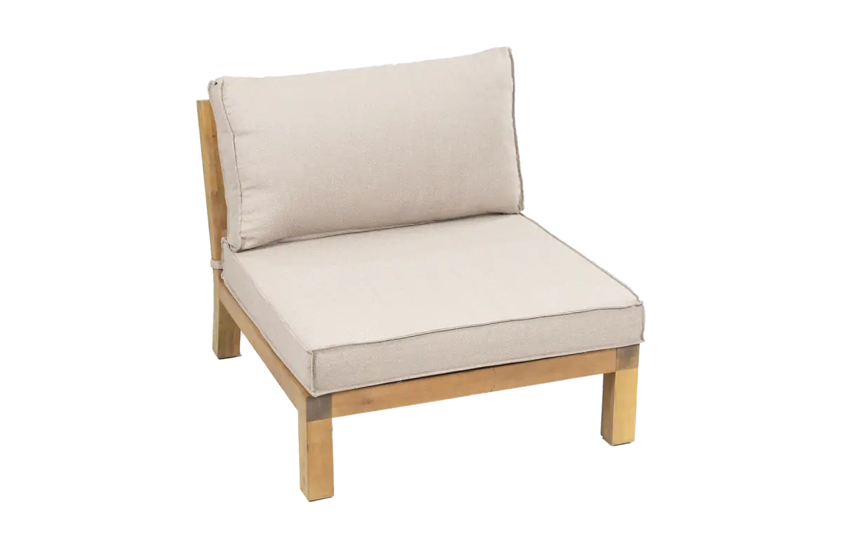 Middenelement Kent | Loungestoel | Sand | Acacia