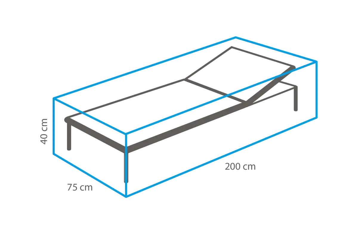 Outdoor Covers Ligbed beschermhoes | 200x75x40cm