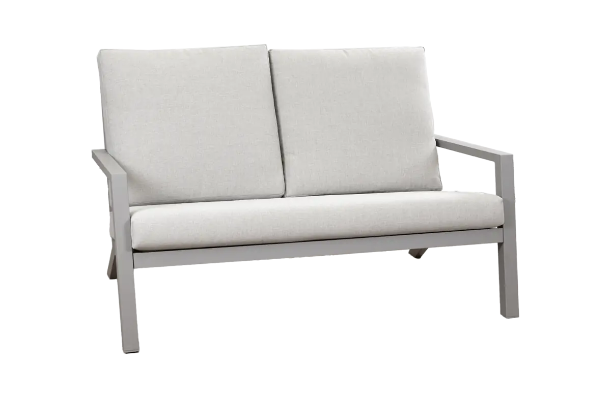 Loungebank 2 persoons Bezano Champagne van Aluminium 