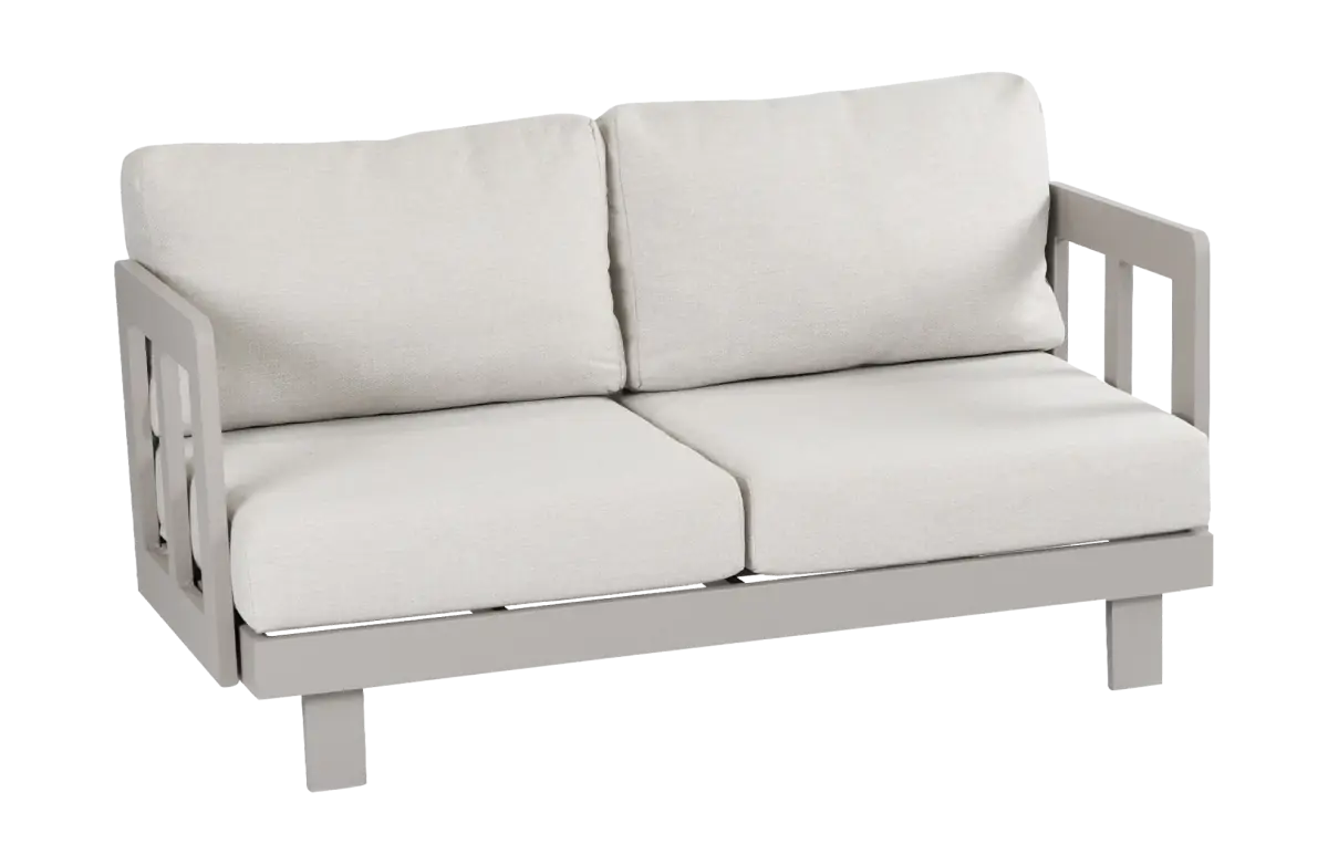 Loungebank 2 persoons Tulum Camel van Aluminium PNG