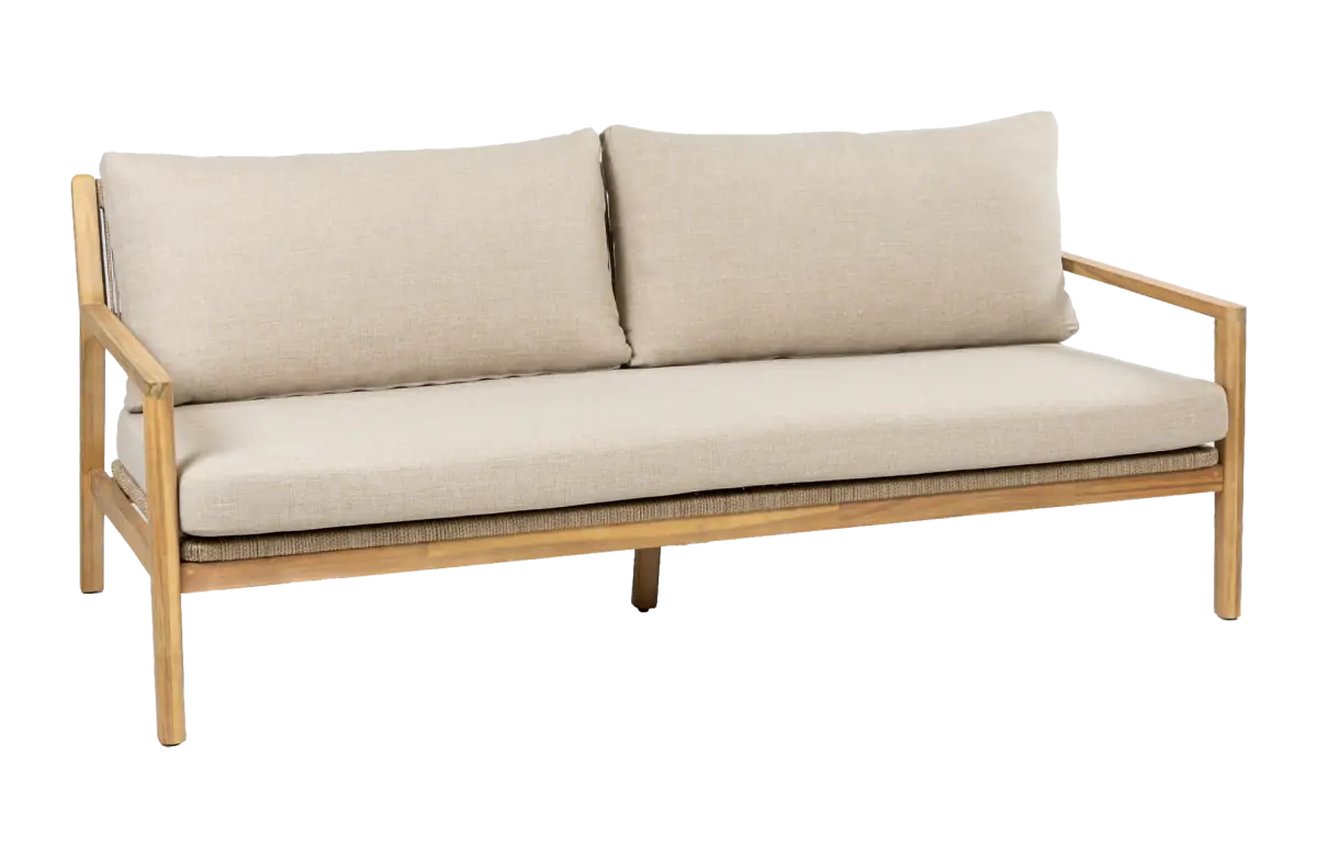 Loungebank Felline Naturel Acaciahout Rope PNG