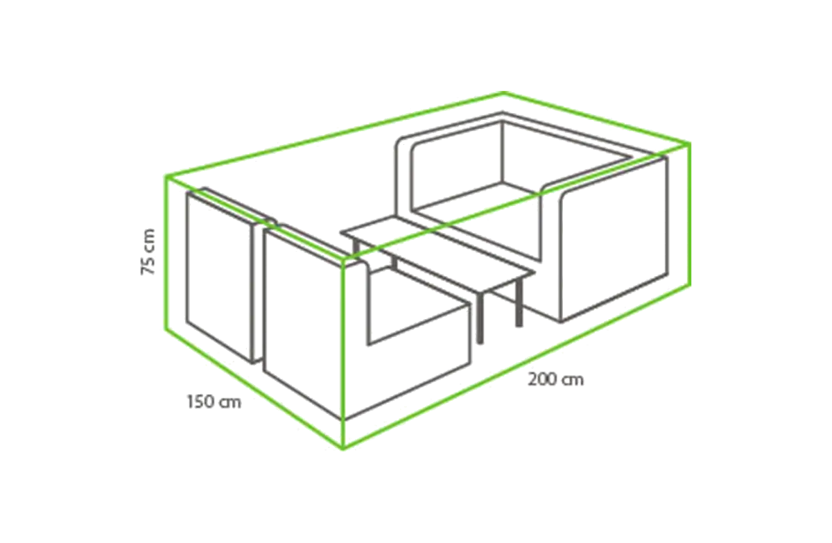 Outdoor Covers Loungeset beschermhoes | 200x150x75cm