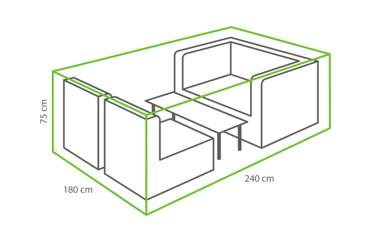 Outdoor Covers Loungeset beschermhoes | 240x180x75cm