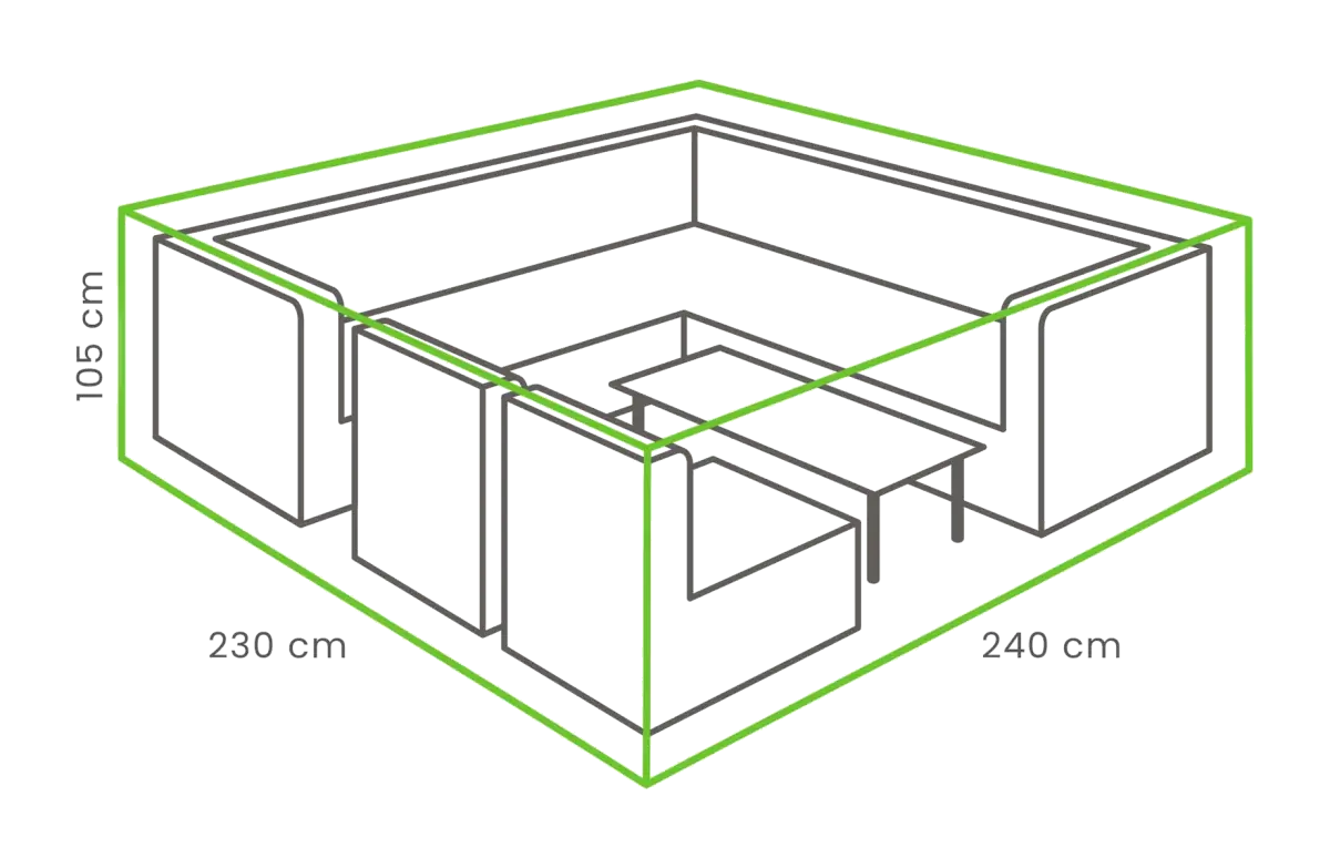 Outdoor Covers Loungeset beschermhoes | 240x235x105cm