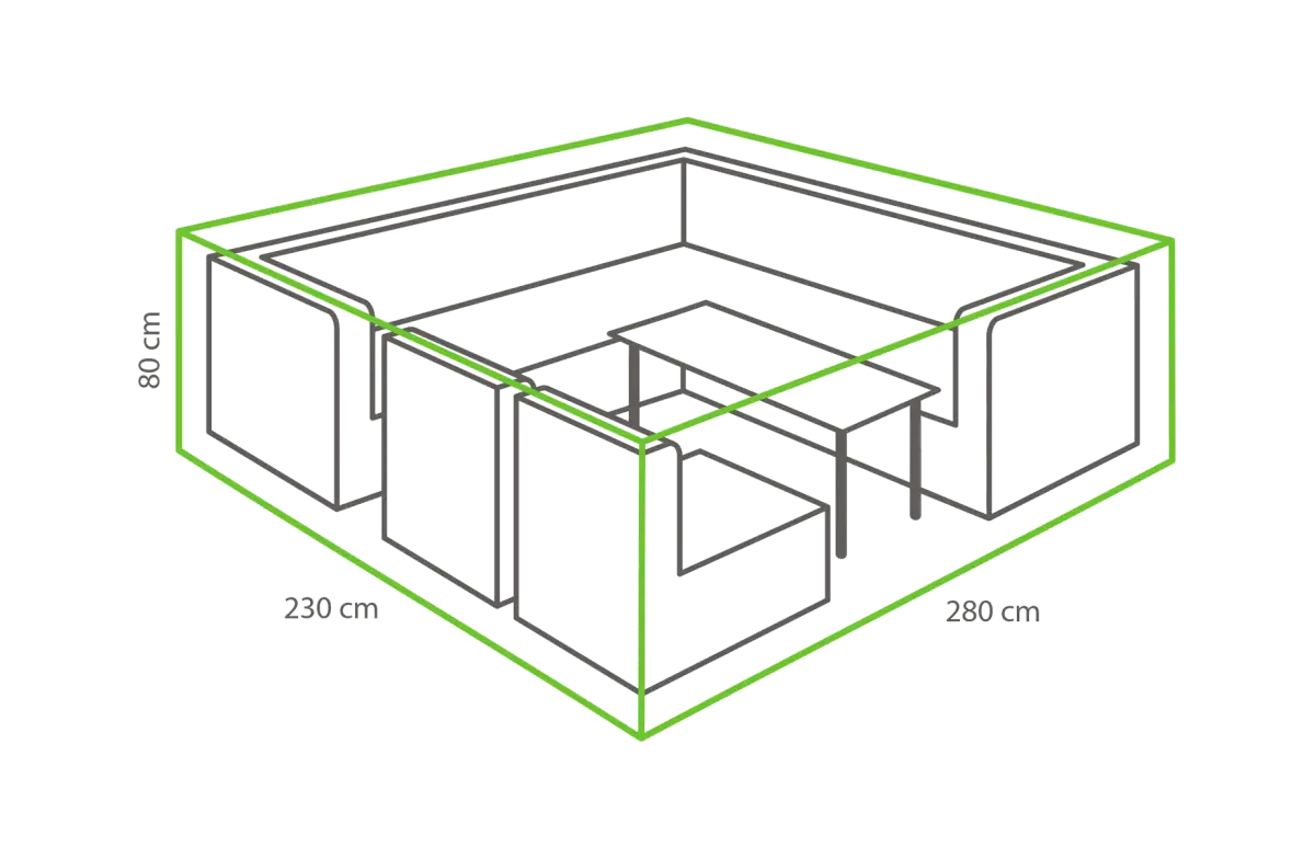 Outdoor Covers Loungeset beschermhoes | 280x230x75cm