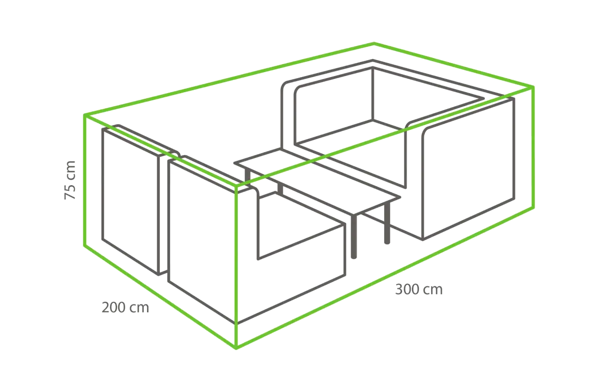 Outdoor Covers Loungeset beschermhoes | 300x200x75cm