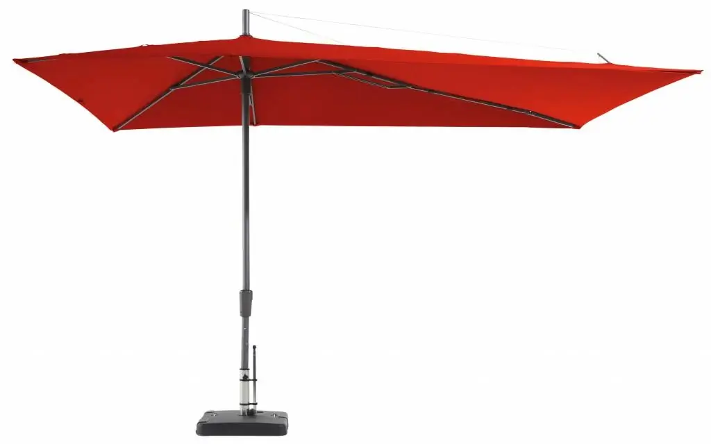 Madison Parasol | Asymetric Sideway | Brick Red | 220x360cm 