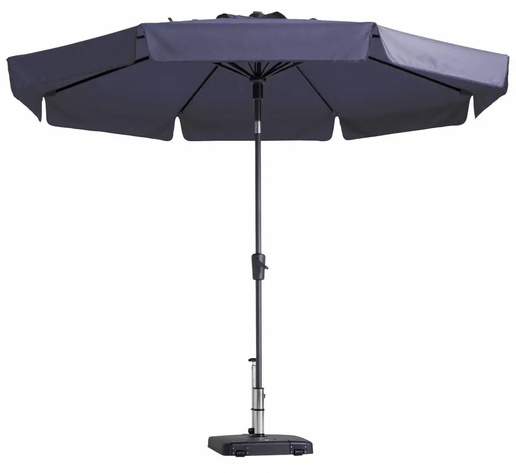 Madison Parasol | Flores Luxe | Safier Blue | ∅300cm