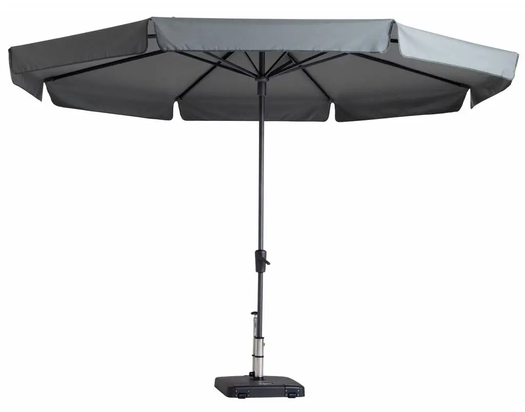Madison Parasol | Syros Luxe Round | Light Grey | ∅350cm 