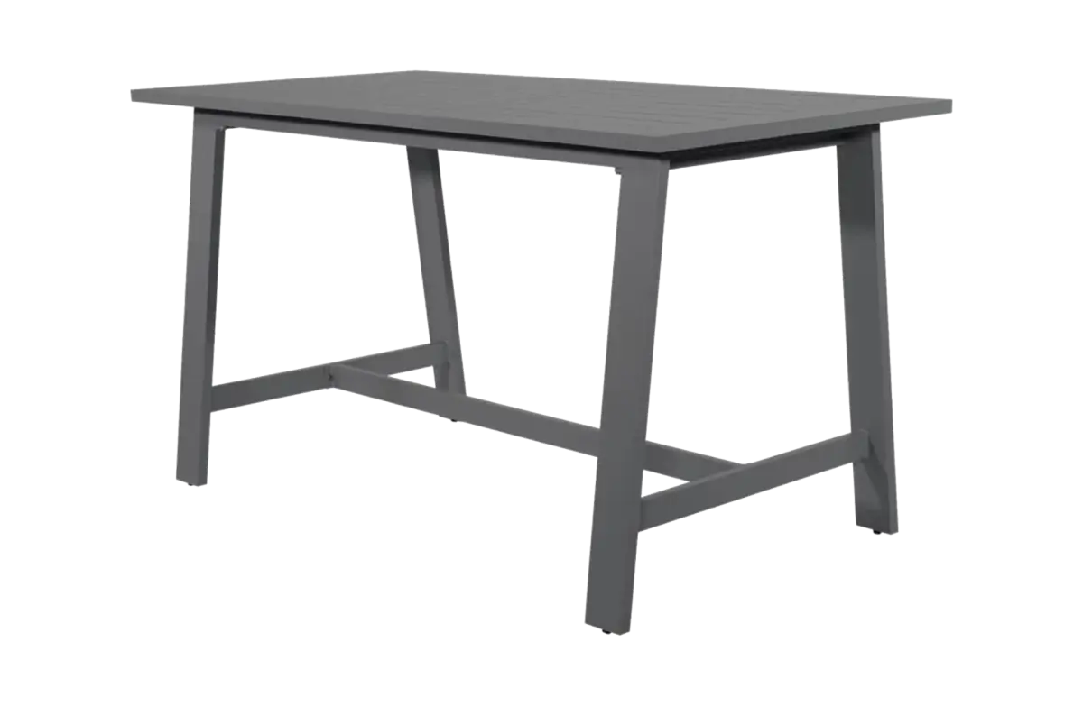 Bartafel Malibu 180x94cm | Charcoal | Aluminium | Lesli Living