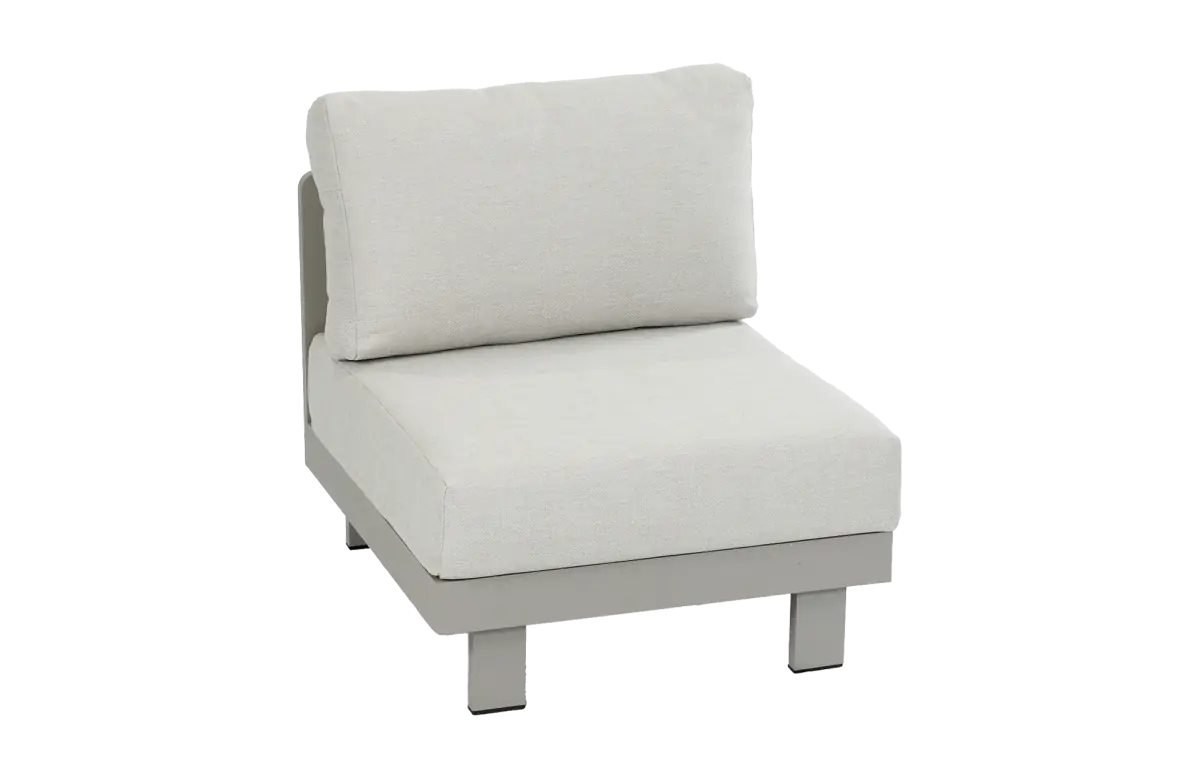 Middenelement loungeset tulum beige camel aluminium PNG
