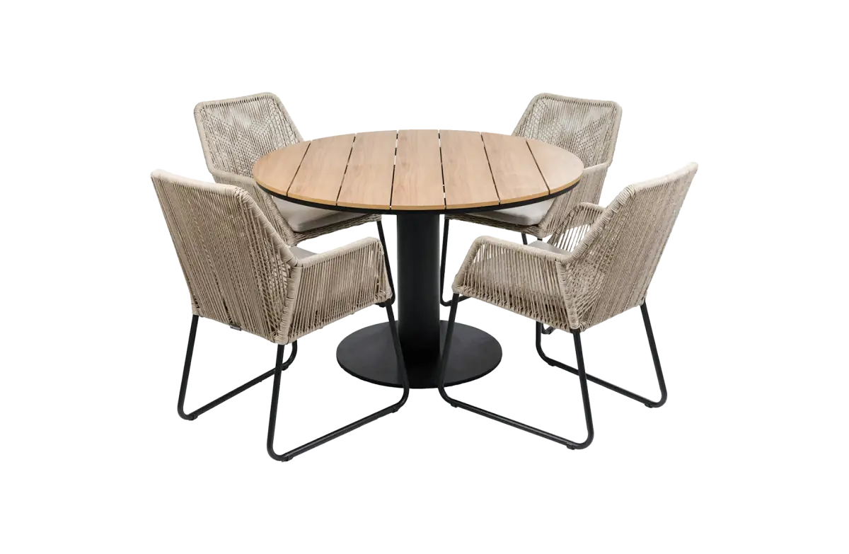 Mona-Sand-Tower-tuintafel-black-5delig-modern-stevig-4-seizoenen-tuinmeubelen