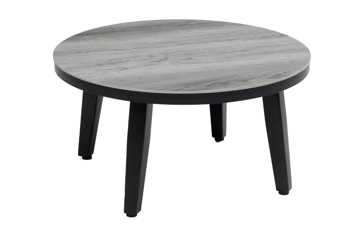 Bijzettafel Mykonos ø58cm | Grey | Aluminium & Kunststof | Normin