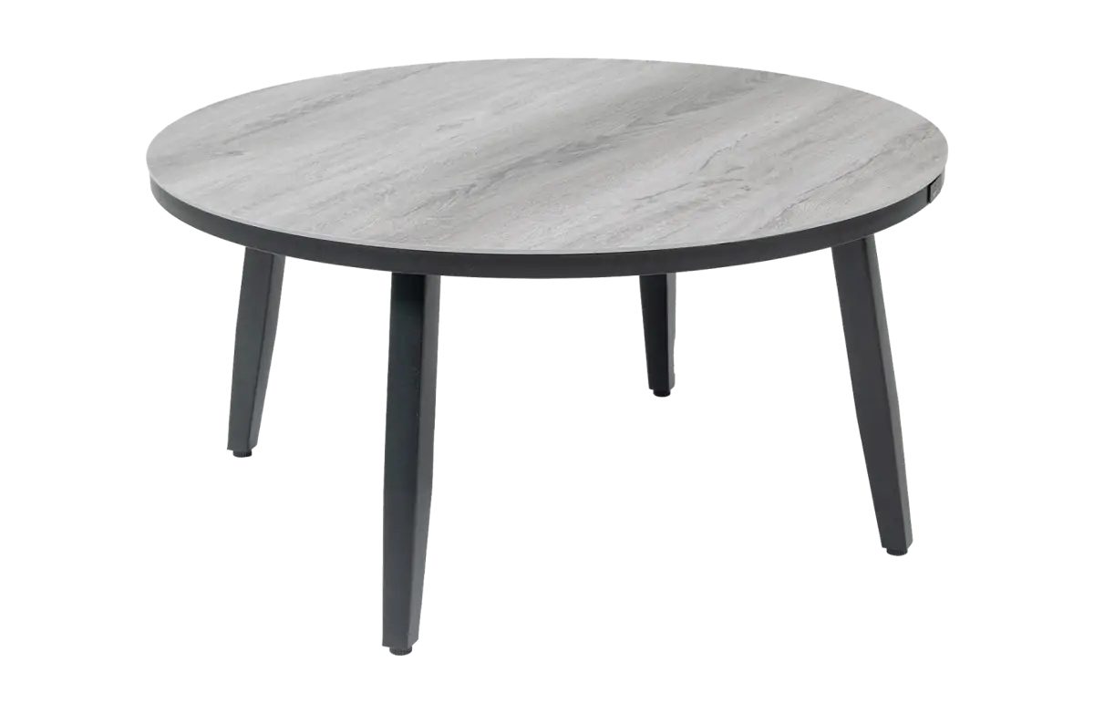Bijzettafel Mykonos ø90cm | Grey | Aluminium & Kunststof | Normin