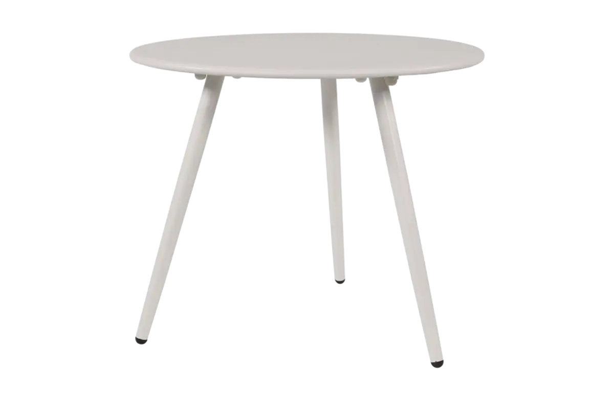 Bijzettafel Rafael ø45cm | White | Metaal | Lesli Living