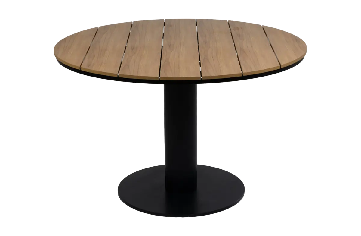 Ronde tuintafel Tower 120øcm | Black & Tecon Teak