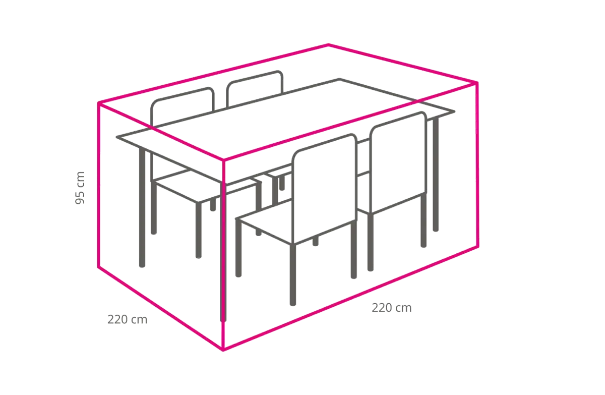 Outdoor Covers Tuinset beschermhoes | 8-hoek | 220x220x95cm