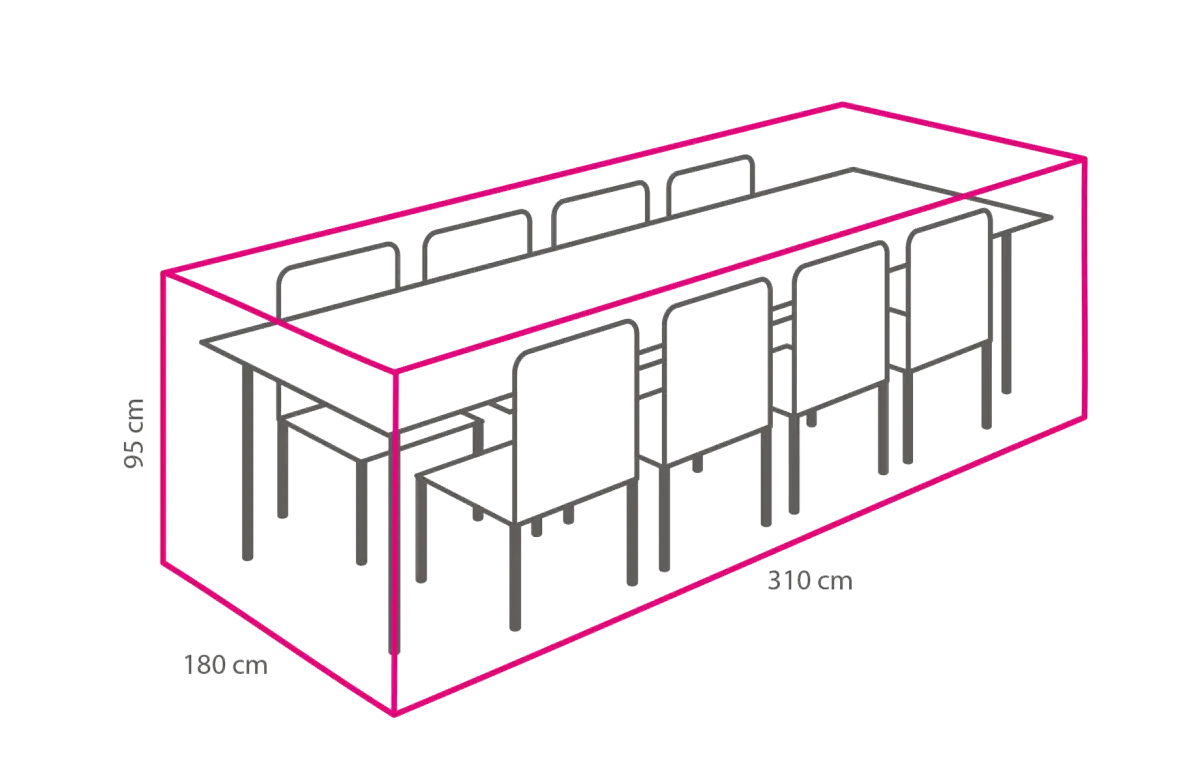 Outdoor Covers Tuinset beschermhoes | 310x180x95cm