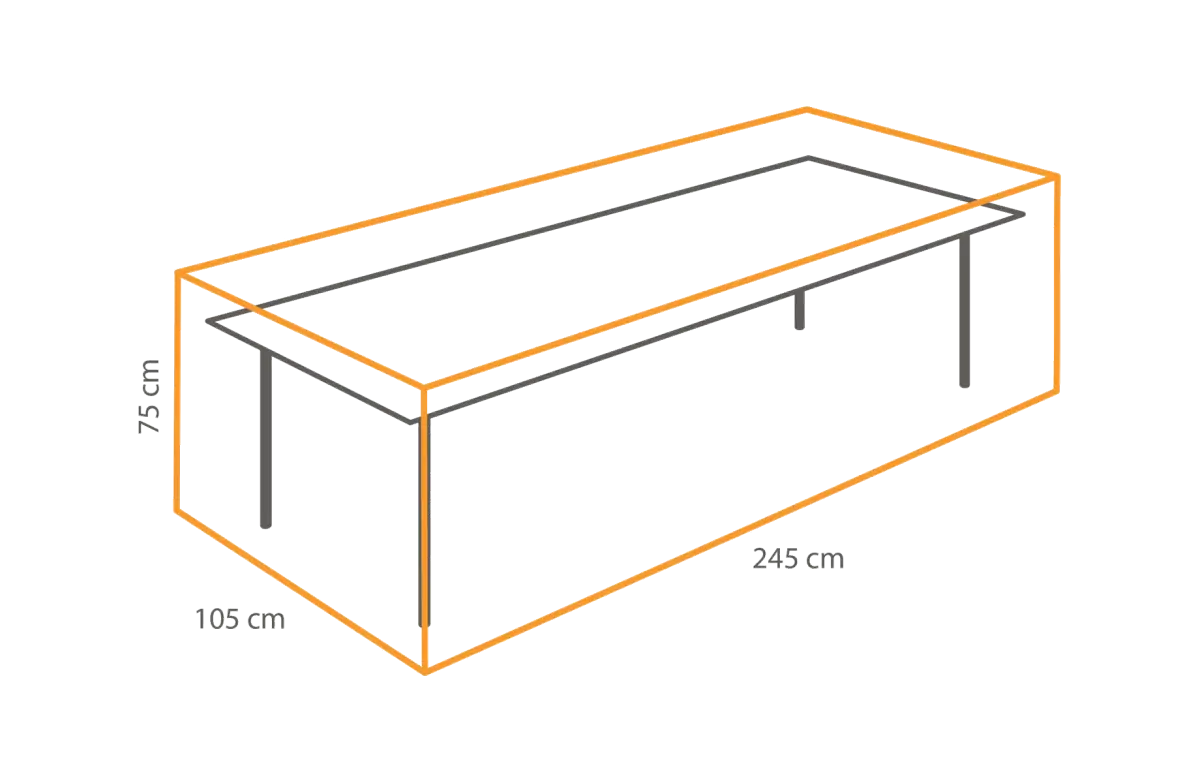Outdoor Covers Tafel beschermhoes | 245x105x75cm