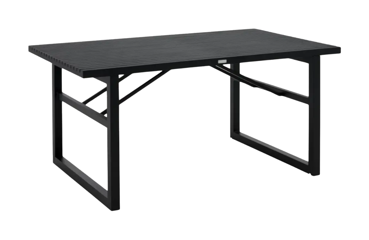 Tuintafel Vevi 160cm brafab black aluminium PNG