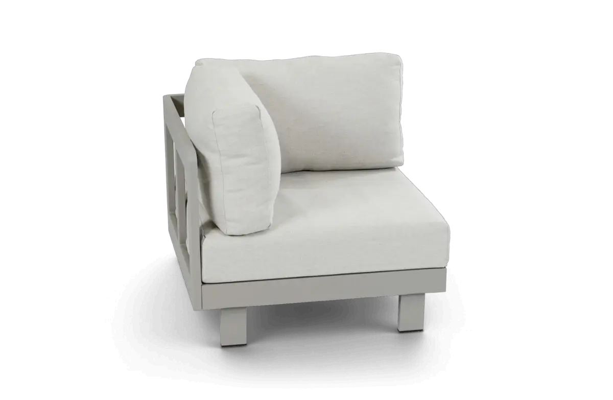 Hoekelement Tulum beige camel aluminium PNG