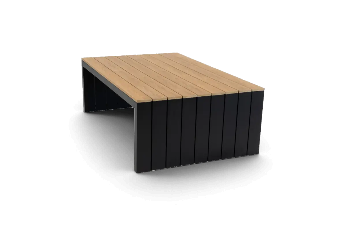 loungetafel tulum black aluminium tecon teak