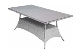Tuintafel Dublin 180x100 cm | Mystic Grey | Keramiek & Wicker