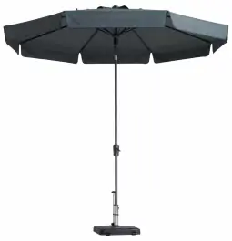 Madison Parasol | Flores Luxe | Grey | ∅300cm