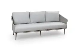 Loungebank Alezio | 3-persoons | Beige/Camel | Aluminium & Rope