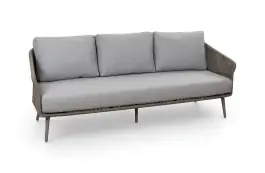 Loungebank Alezio | 3-persoons | Latte & Camel 