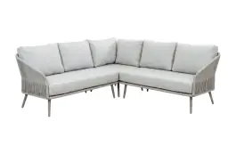 Hoek Loungebank Alezio | 3-delig | Beige & Camel