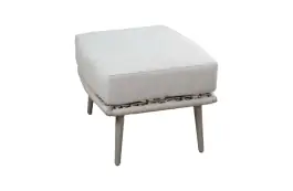 Hocker Alezio | Met kussen | Beige & Camel