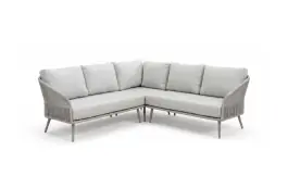 Hoek Loungebank Alezio | 3-delig | Beige & Camel