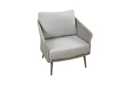 Loungestoel Alezio | Beige & Camel