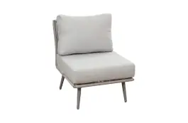 Midden element Alezio | Beige/Camel | Aluminium & Rope