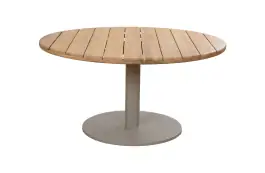 Low dining tuintafel ø140cm Aurora | Teak & Sable
