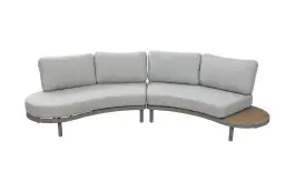 Loungebank Bari | 2-Delig | Beige & Camel