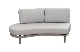 Bankdeel Rechts Bari | Beige/Camel | Aluminium & Rope