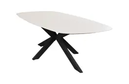 Dining tuintafel Barletta 240x115cm | Sandstone/Black | Aluminium & Kunststof